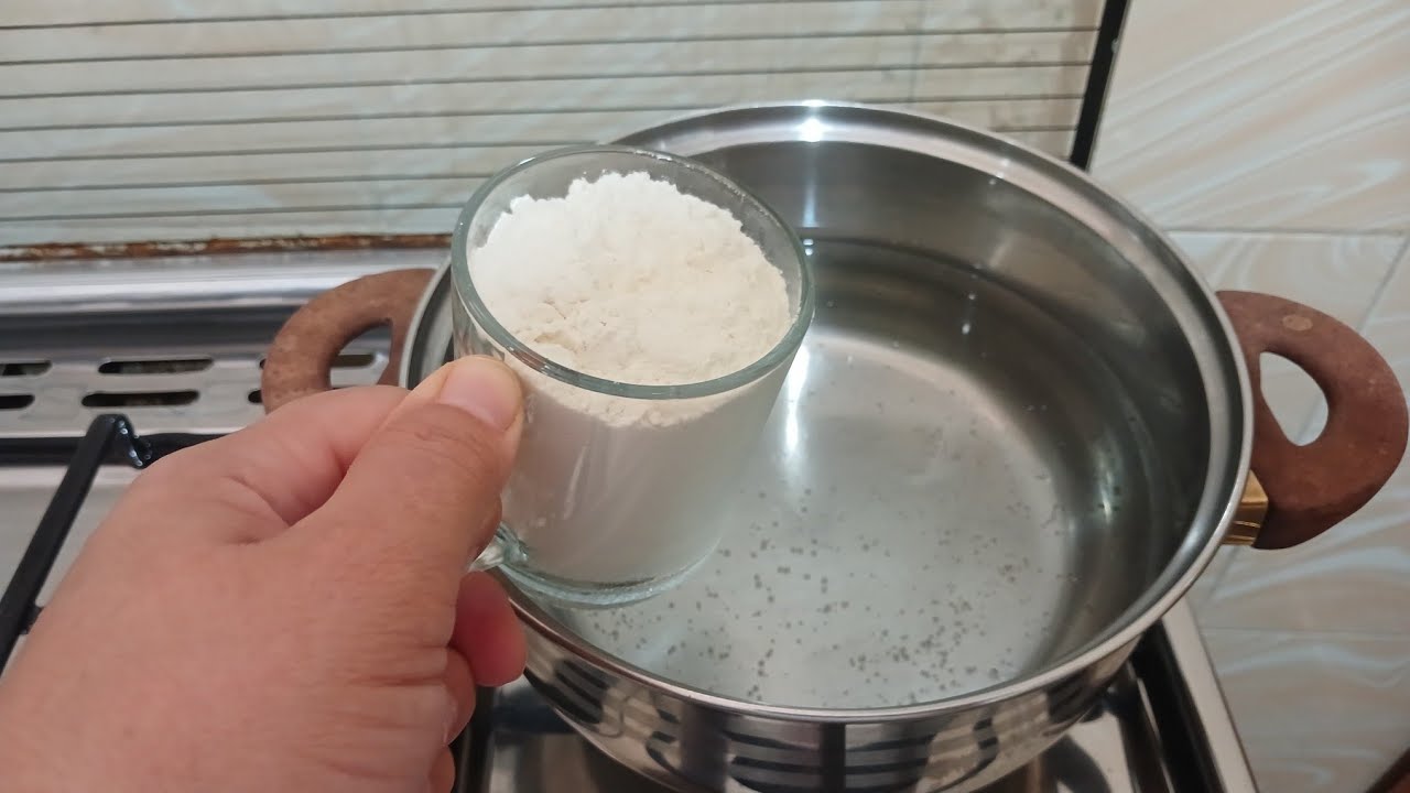 #حطي النشا في الماء المغلي🔥 واعملي اسرع وارخص صابون للمواعين ببلاش نظافة وتوفير 👍