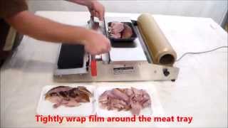 Meat Packaging with Meat Film and a Meat Wrapper