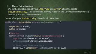 Resolving App Crashes on Launch due to Runtime Errors in Android Development Information