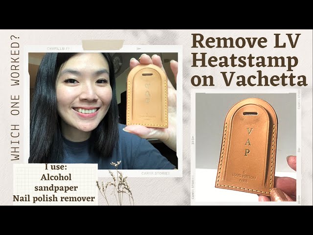 Ara's Vintage - How to remove heat Stamp initials in Louis