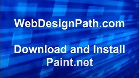 Free Image Editor: Paint.net - Installation
