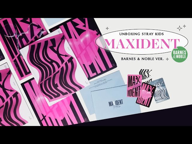 unboxing stray kids maxident albums ❦ go, heart, t-crush barnes