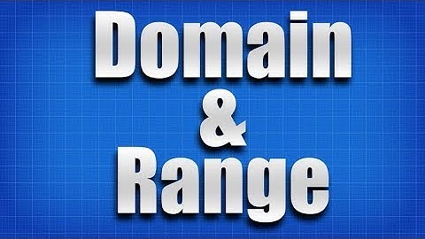 Domain & Range