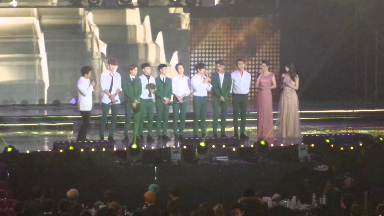 160114 하이원 서울가요대상 엑소 대상 수상소감