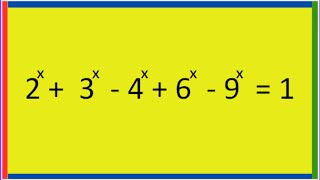 A Nice Algebra Problem║ Exponential Equation║ Korean Math Olympiad
