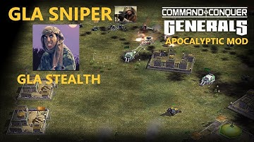 Kassad sniper! Command & Conquer TM Generals Zero Hour 2023 Apocalyptic mod.