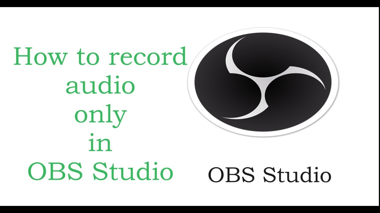 how to record audio in obs studio || obs studio - YouTube