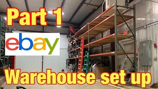eBay Business | Setting up my eBay Auto Parts warehouse | organization