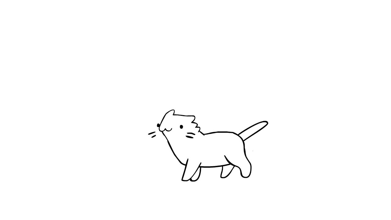 Small Cat - Walking Practice Animation - YouTube