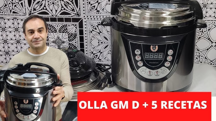 Olla eléctrica GM H Fry, doble función incluye freidora en su cabezal