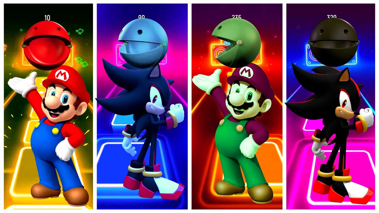 Tiles Hop The Super Mario Bros VS Sonic Coffin Dance