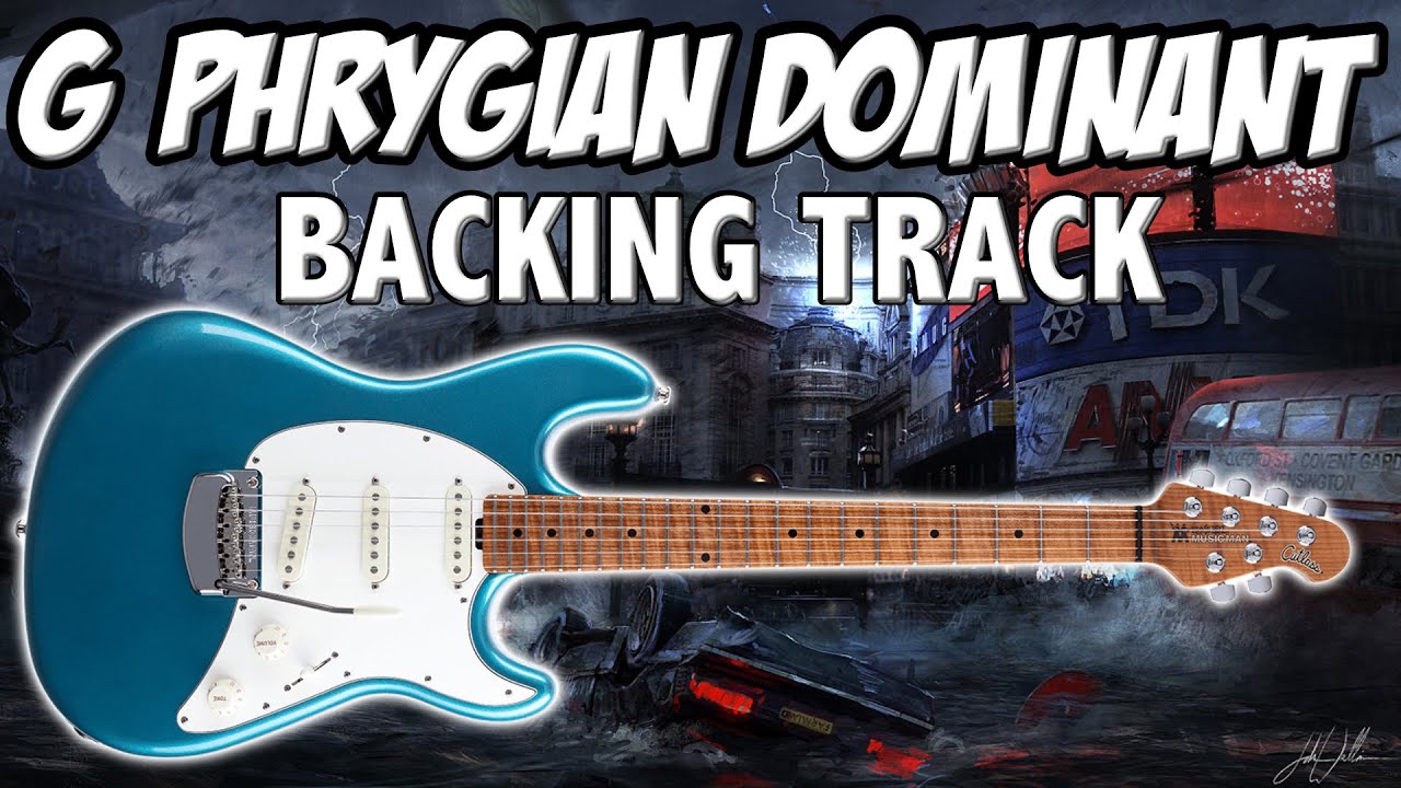 G Phrygian Dominant Guitar Backing Track  | Flamenco Pop Rock Style
