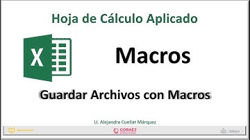 Guardar hojas de cálculo con Macros en Excel