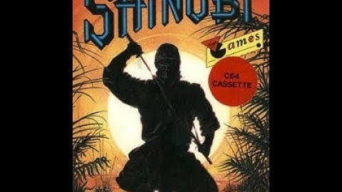 Shinobi (1989) - Commodore 64 Cassette C64 (Full Loading & Gameplay)