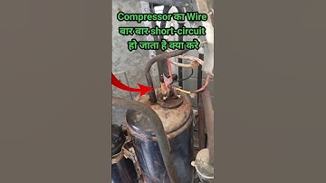 Split AC Outdoor Unit Compressor Terminal Short-circuit Permanent Solution #compressor #acrepair