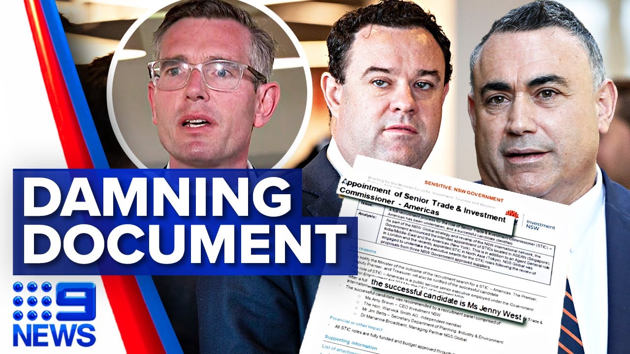 Damning documents revealed in John Barilaro saga | 9 News Australia