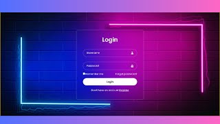 Login Form Html,Css