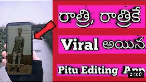 How to edit video in pitu app explain in telugu|how to edit video in telugu|video editing in telugu|