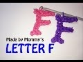 Rainbow Loom Letter F Charm Using Just the Hook