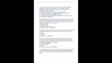 PECT Module 2 PreK 4 Test Set Questions And Correct Answers