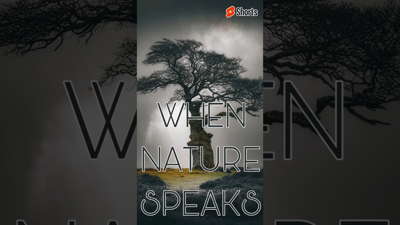 When nature replies back. . 