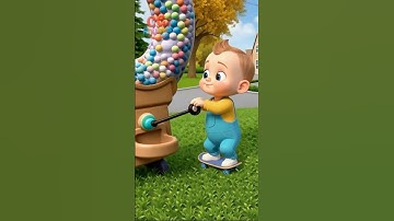 Hunters Color Balls Splash |  Nursery Baby Cartoon 🐥 #toddlersongs #shorts #colors