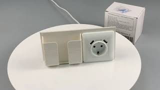 Dual European standard socket with USB + mobile phone bracket