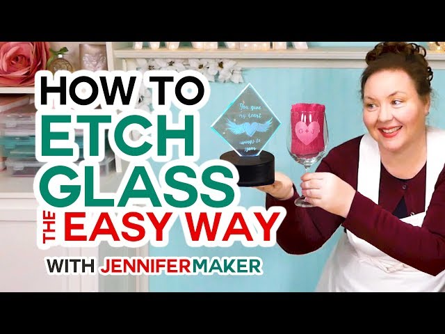 How to Etch Glass with Armour Etch and Cricut - Sarah Maker