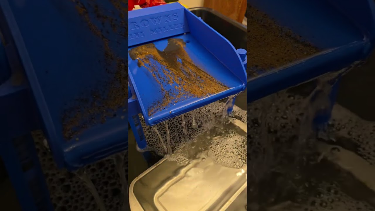 1st time trying out the Browns Mini Miller table for the small gold! #gold #prospecting #miner