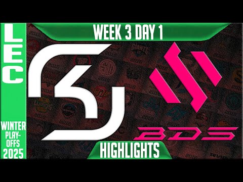 SK vs BDS Highlights | LEC Winter Playoffs BO1 W3D1 2025 | SK Gaming vs Team BDS