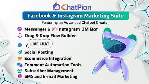 ChatPion: AI Chatbot for Facebook, Instagram, eCommerce, SMS/Email & Social Media Marketing (SaaS)