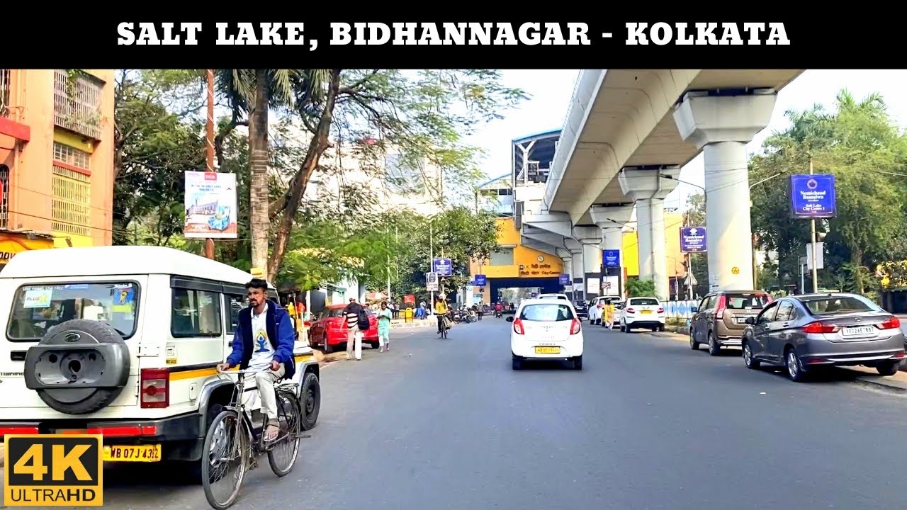 Kolkata : [4K] Drive | Salt Lake City, Bidhannagar | Sector 1 & 2 |  Well-Planned Satellite Town