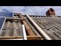 Вариант крепления на крышу для солнечных батарей