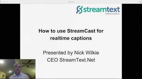 How to use StreamCast by StreamText