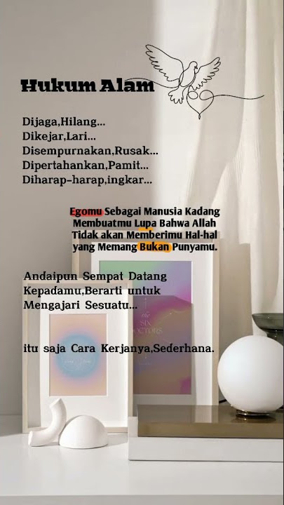 Story wa 2021 Baru Hukum Alam