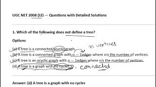 UGC NET 2008 Computer Science and Applications Discrete Mathematics PYQ