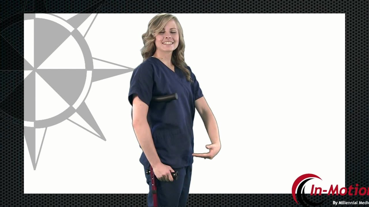 Millennial In-Motion Forearm Crutches - Sizing guide