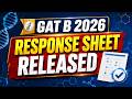 GAT - B 2026 | PROVISIONAL ANSWER KEY RELEASED!!!