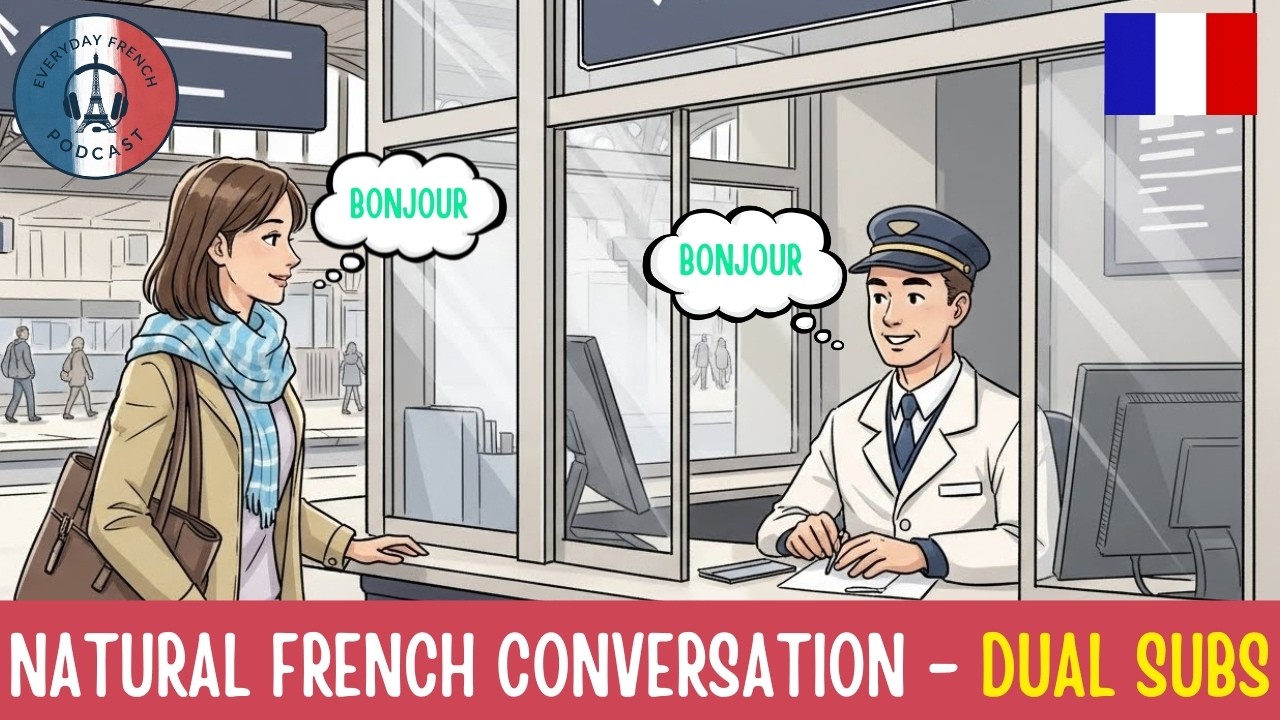 French dialogues in Paris | Metro, taxi, train, bus, directions
