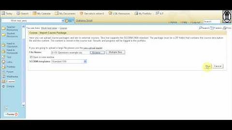 Importing Scorm Courses into Fronter