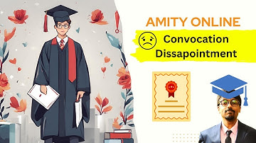 Amity Online Convocation: Virtual Students Excluded? #disappointed