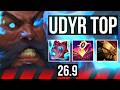 UDYR vs RENEKTON (TOP) | Good KDA: 15/1/13 | EUW Master | 26.9