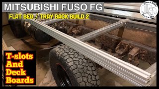 Mitsubishi Fuso FG flatbed / tray back build part 2 Resimi