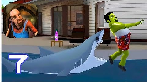 Scary Stranger 3D - A Jaw-Some Prank - Gameplay Walkthrough Part 7 Android, iOS