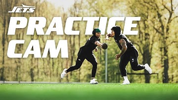 Behind The Scenes Look at Practice with Justin Fields, Garrett Wilson & The Jets