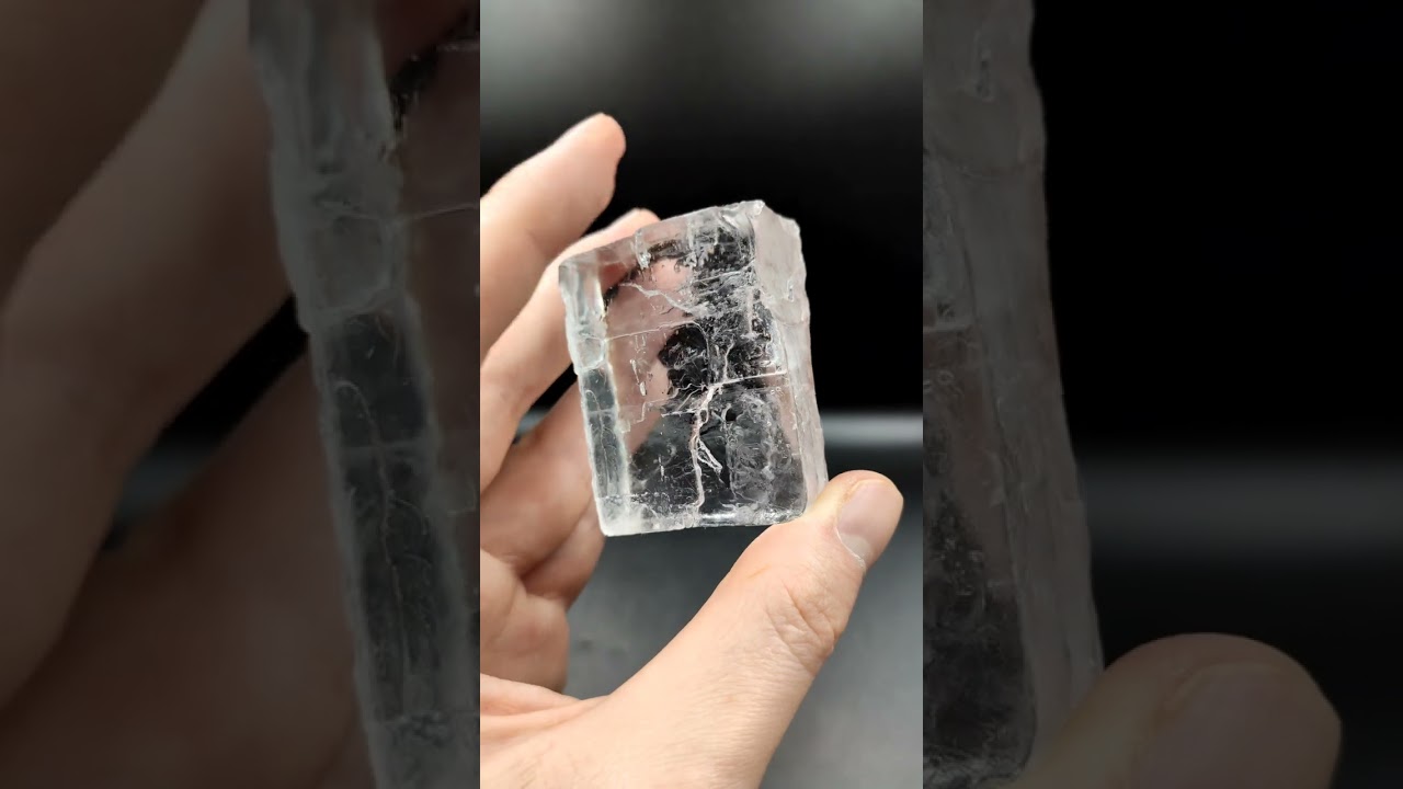 Halite crystal with water inside, enhydro halite, a very rare crystal 125 g