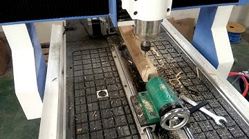 AKM6012 cnc router with rotary axis test for Ted
