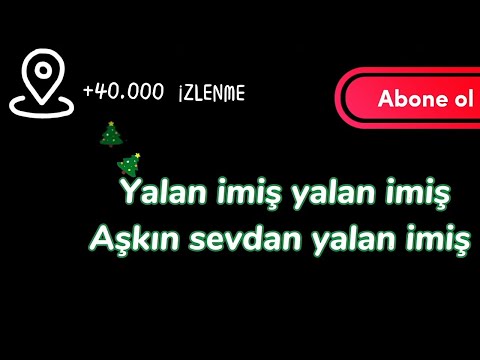 YALAN İMİŞ KARAOKE (SÖZLERİ)