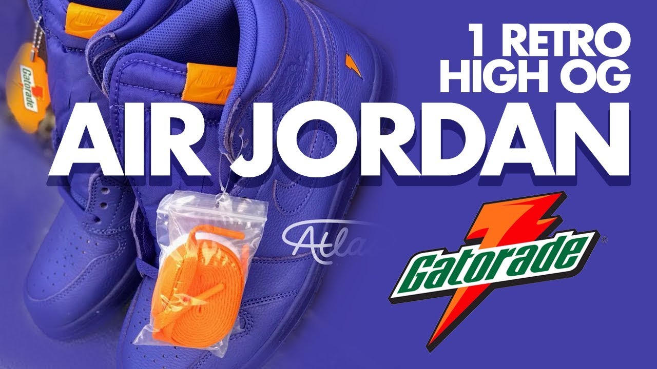 Gatorade Air Jordan 1 Retro High OG - Closer look+Available colors
