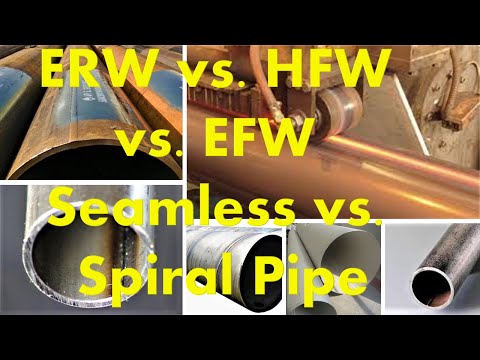 Types of Pipes  ERW, HFW, Seamless, EFW, Spiral and SAW